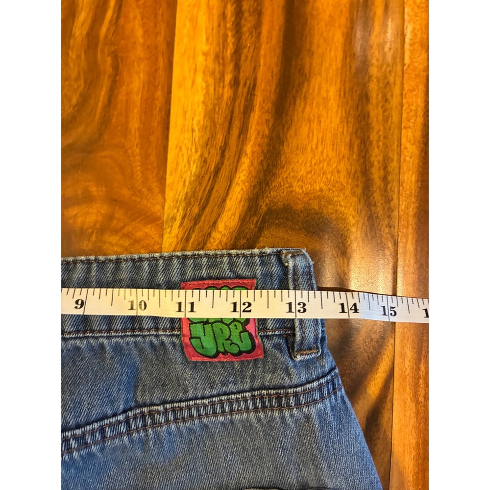 Empyre Tori Cargo Jeans Medium Wash Y2K Vintage Skate Wide Leg Denim‎ Pants Sz 2 - Picture 7 of 11